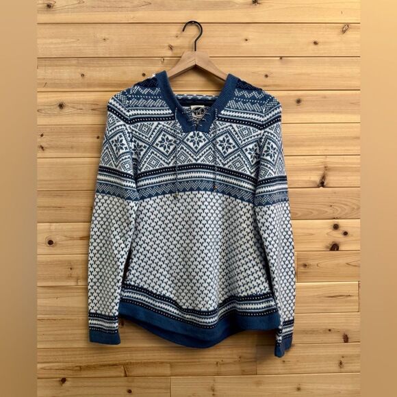 Artesania Size Small Alpaca Wool Blend Handmade Peru Hooded Sweater - Picture 1 of 13